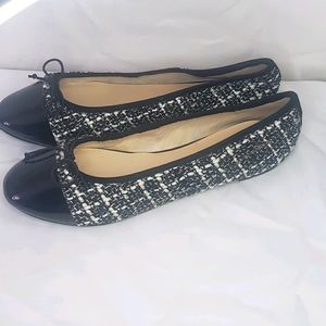 JustFab Syprice houndstooth flats size 9
